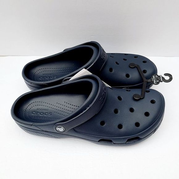 NEW Crocs Coast Clogs 204151-410 Navy Blue - Picture 3 of 7